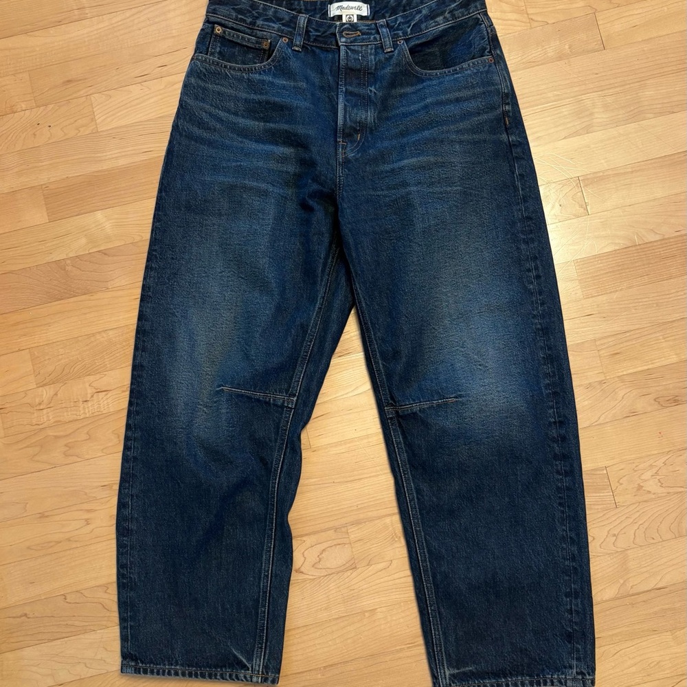 Madewell Dark Wash Cropped Ankle Jeans